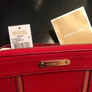 michael kors moxley red|Michael Kors red beautiful soft lambskin leather moxley Medium .